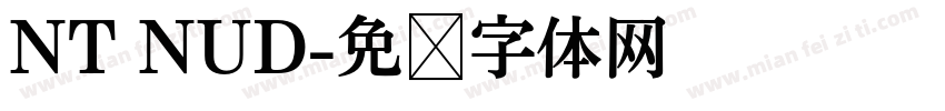 NT NUD字体转换
